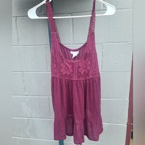 Charlotte Russe Small Maroon Tank